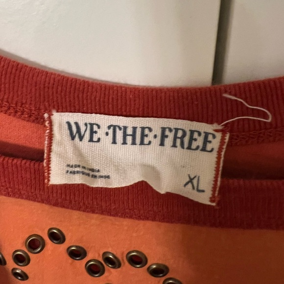 Free People We The Free Mustang Sally Tee Orange - Picture 4 of 4
